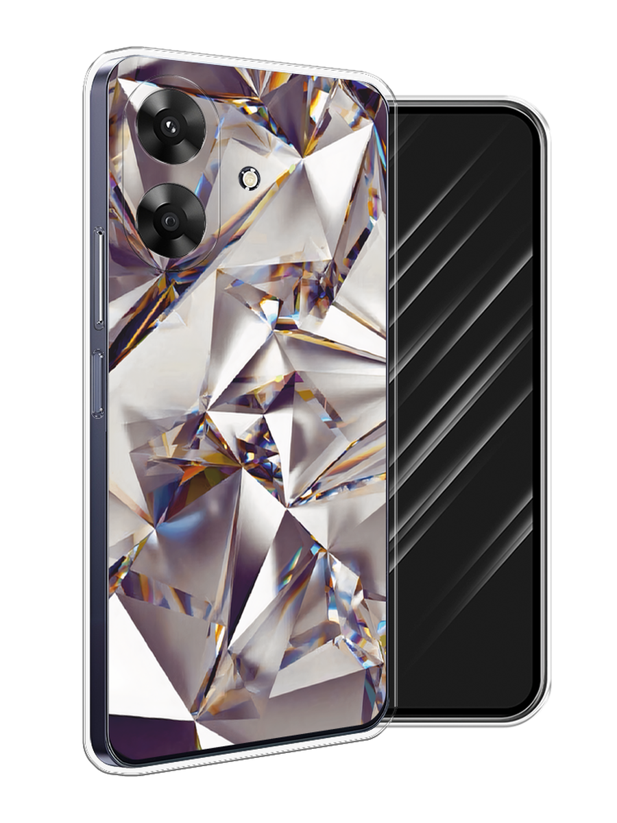 

Чехол Awog на Realme Note 60 "Бриллианты", Серебристый;бежевый, 2518550-1