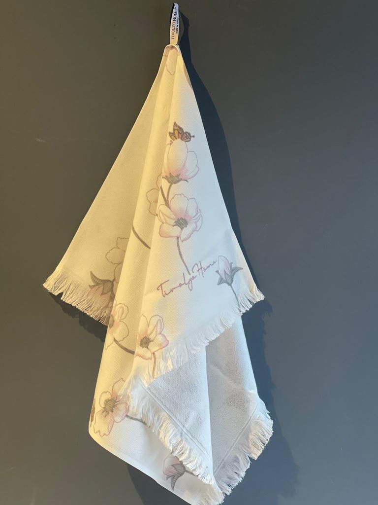 

Полотенце кухонное Tivolyo Home RUSTICA грязно-розовый 50X70 см 1 шт, Белый, 50X70