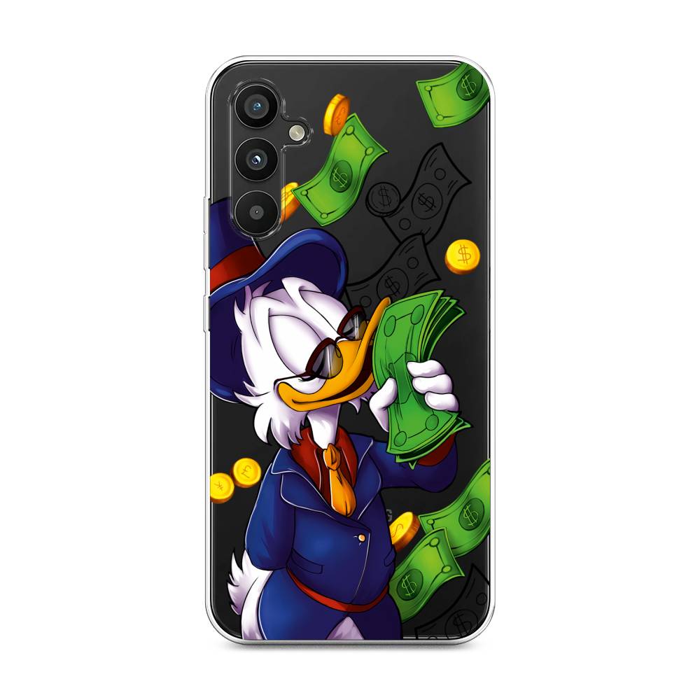 

Чехол на Samsung Galaxy A34 "Scrooge McDuck with Money", Синий;зеленый;белый, 2107850-6