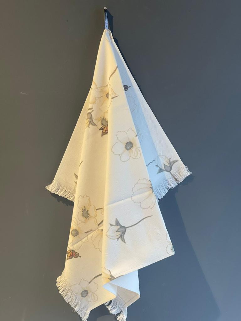 

Полотенце кухонное Tivolyo Home Rustica жёлтый 50х70 см 1 шт, Белый, 50X70