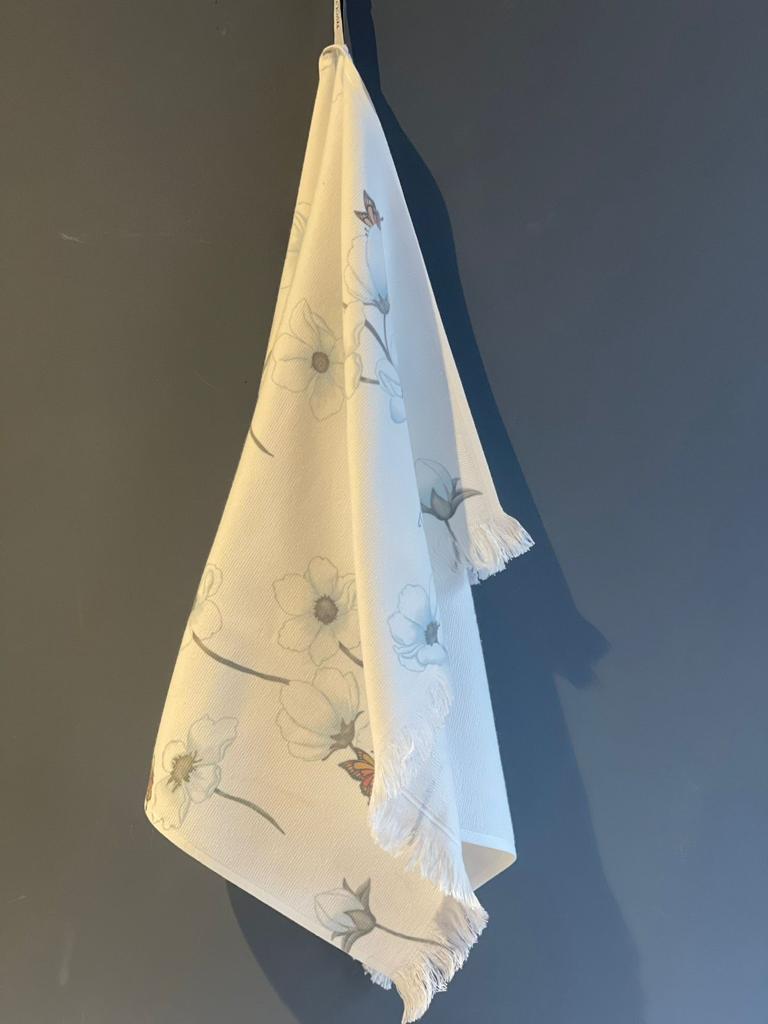 

Полотенце кухонное Tivolyo Home RUSTICA синий 50X70 см 1 шт, Белый, 50X70