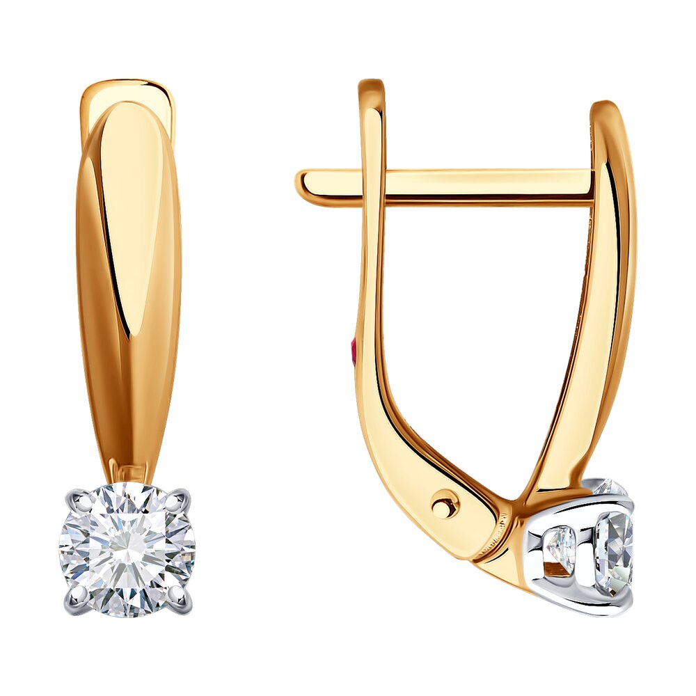 

Серьги из красного золота Diamant 51-220-02479-1, бриллиант искусственный\рубин, 51-220-02479-1