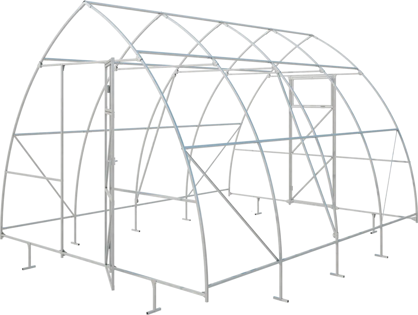 Каркас теплицы Благо «Стойкая» (покрытие приобретается отдельно)