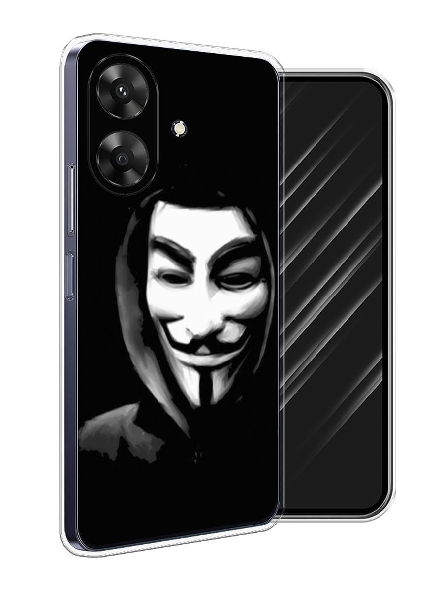 

Чехол Awog на Realme Note 60 "Анонимус", Черный;серый;белый, 2518550-1
