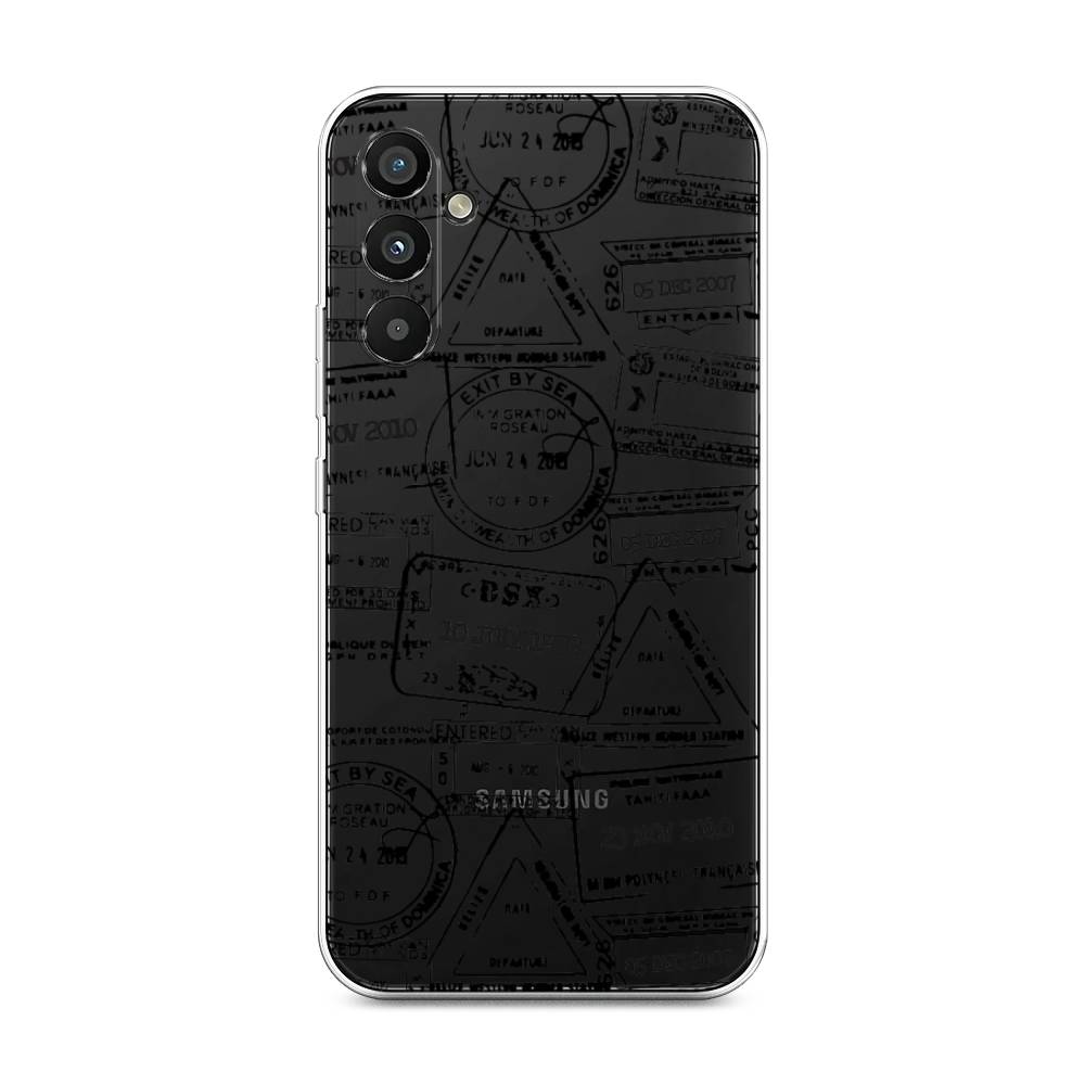 

Чехол на Samsung Galaxy A34 5G Visa stamps 2, Белый;черный;серый, 2107850-2