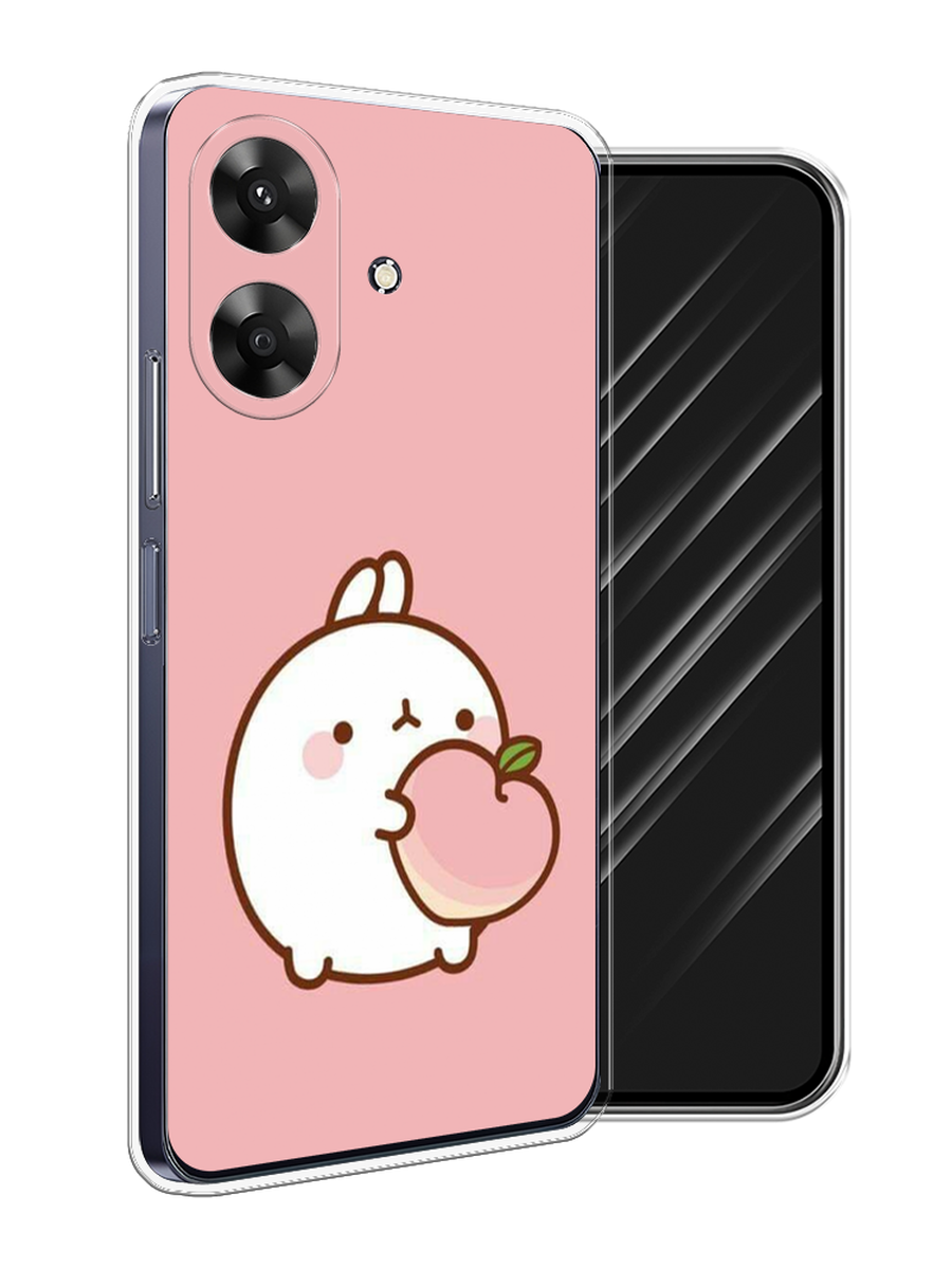 

Чехол Awog на Realme Note 60 "Кролик с персиком", Розовый;бежевый, 2518550-1
