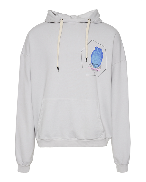 

Худи мужское Pray For Us BUSHHOODIE серое S, BUSHHOODIE