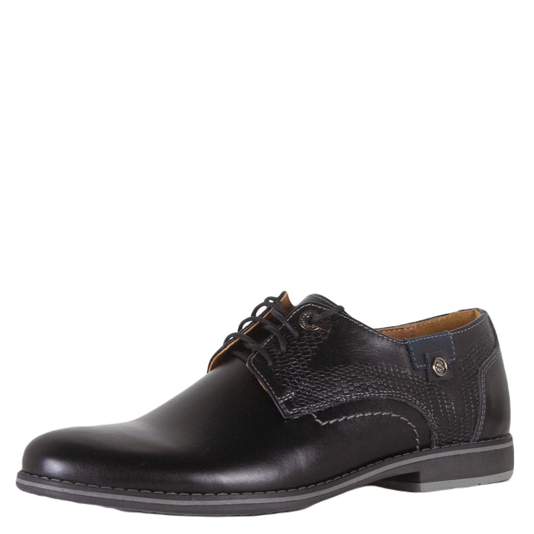 

Туфли мужские Шах 237 black-blue черные 39 RU, 237 black-blue