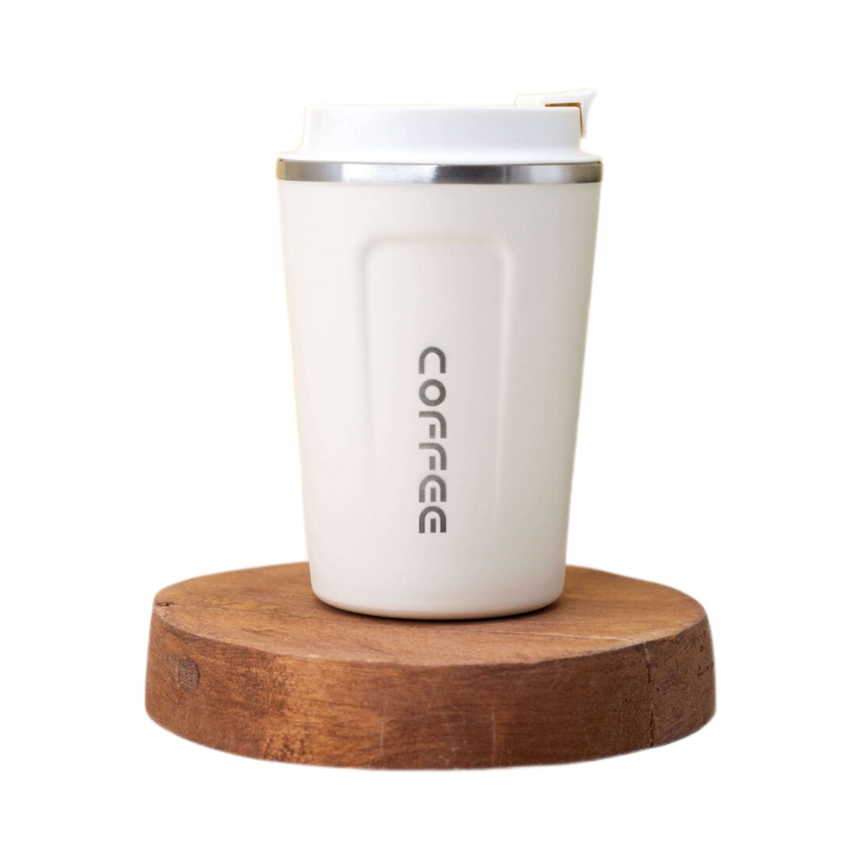 Термокружка Mini coffee white (380 ml) белый