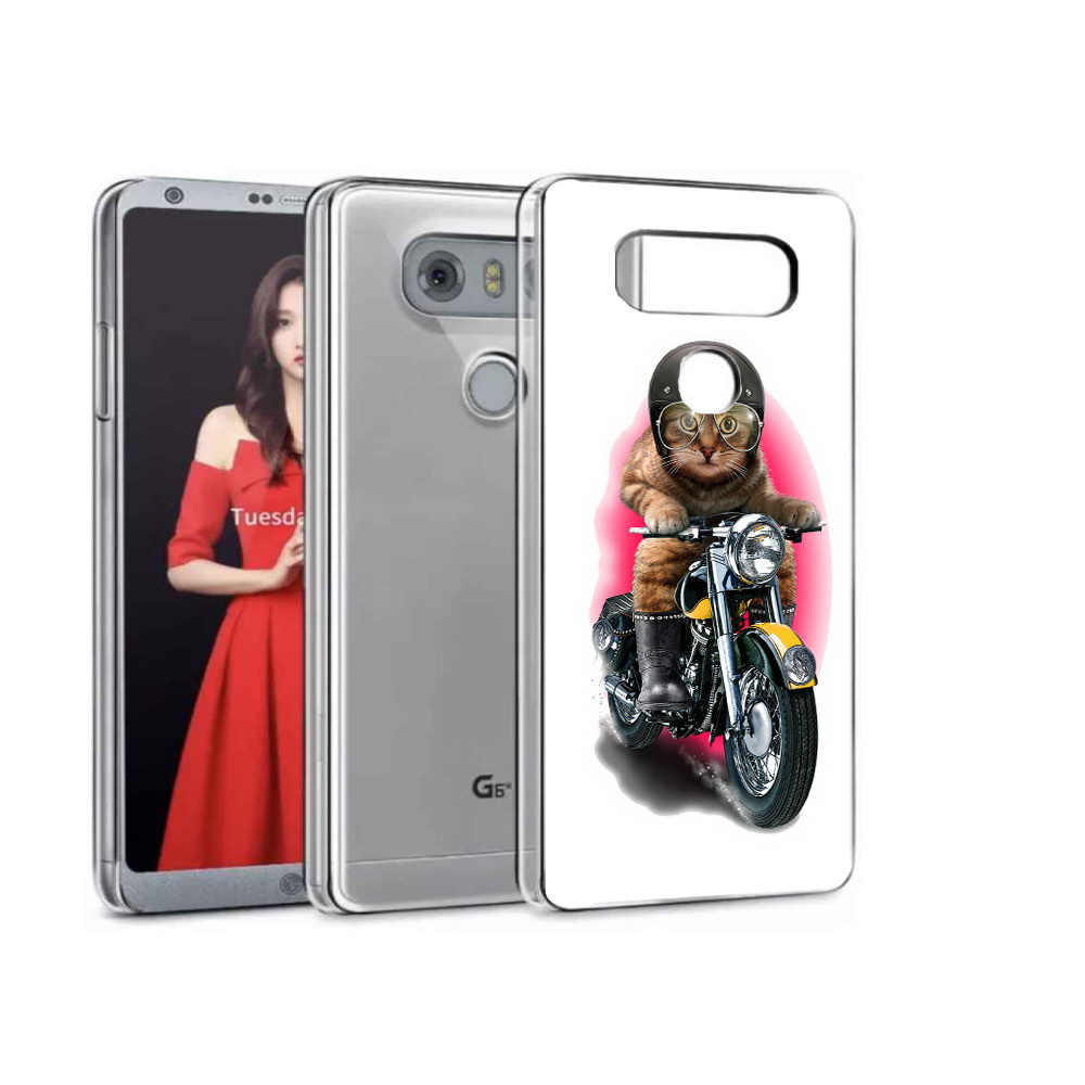 

Чехол MyPads Tocco для LG G5 мото-кот, Прозрачный, Tocco