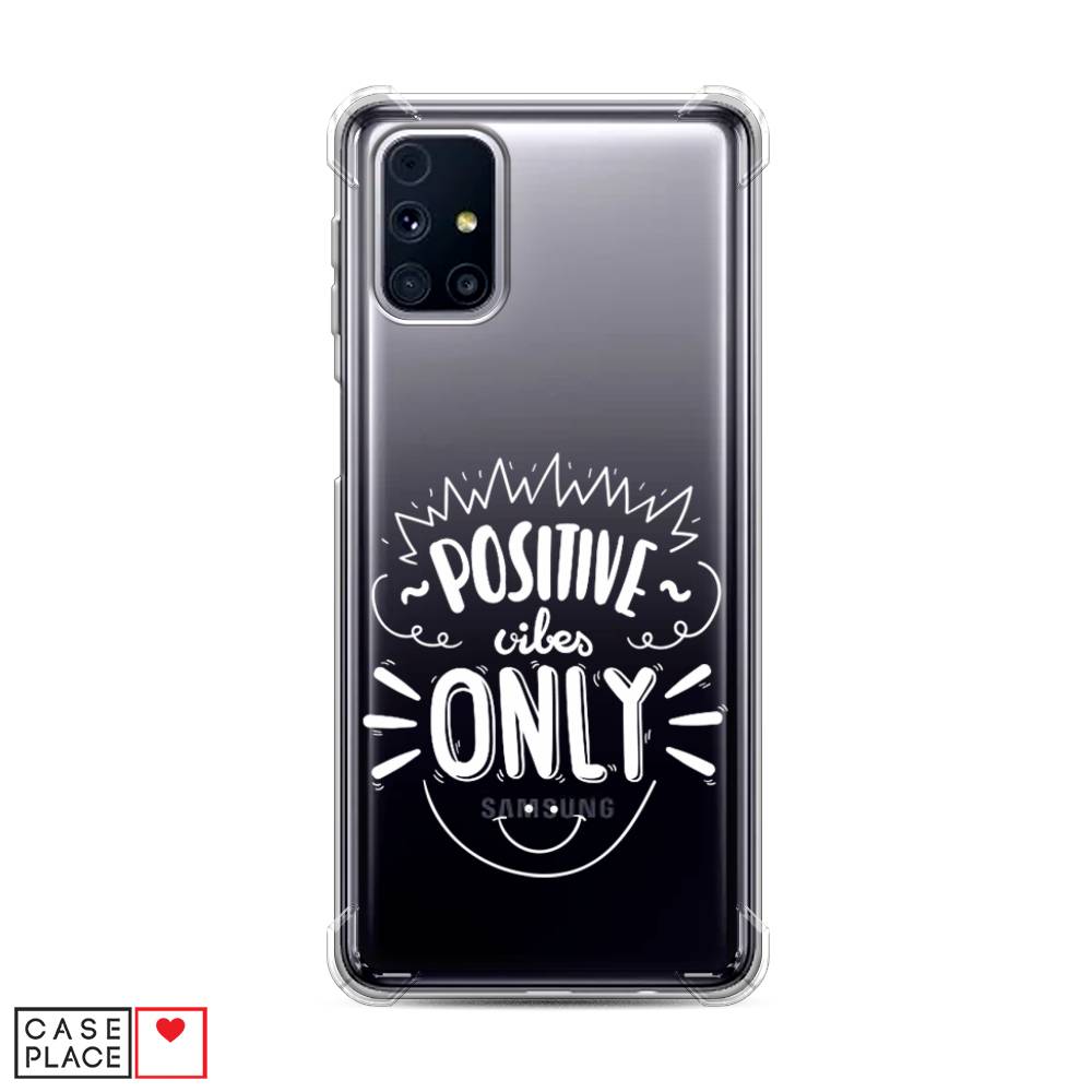 

Чехол Awog на Samsung Galaxy M31s / Самсунг M31s "Positive vibes only графика", Белый, 2101451-1