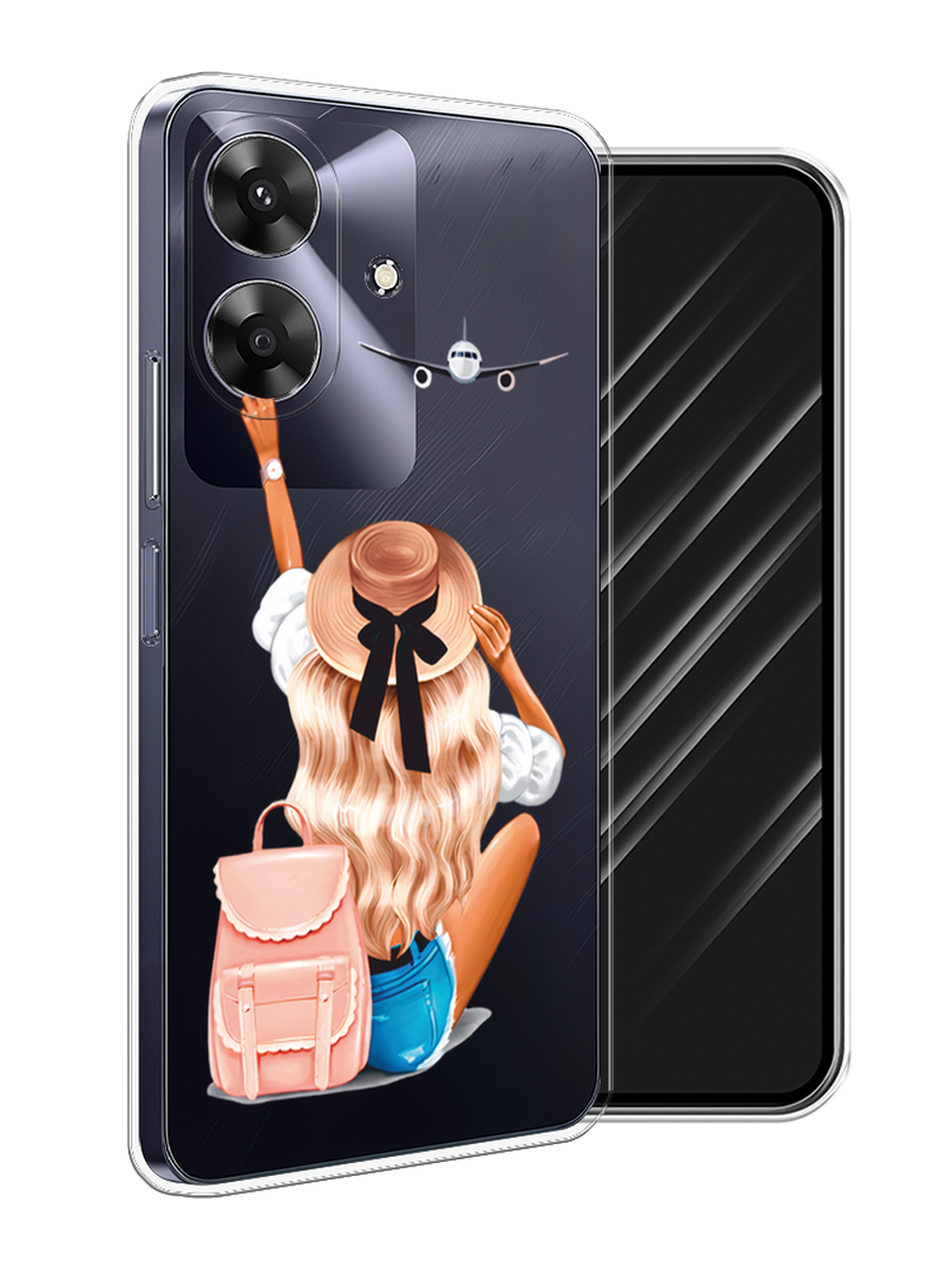 

Чехол Awog на Realme Note 60 "Автостопом самолетом", Бежевый;белый, 2518550-1