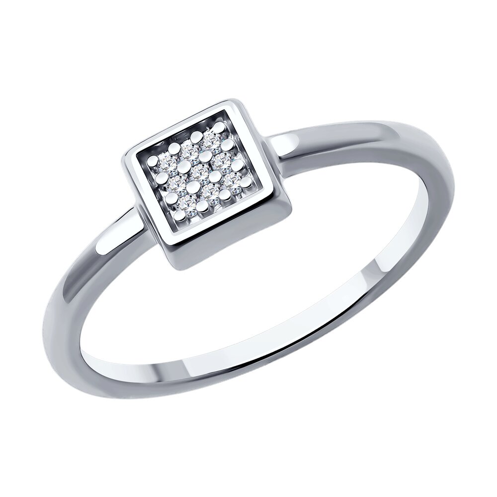 

Кольцо из серебра р. 18 Diamant 94-210-02093-1, бриллиант, 94-210-02093-1