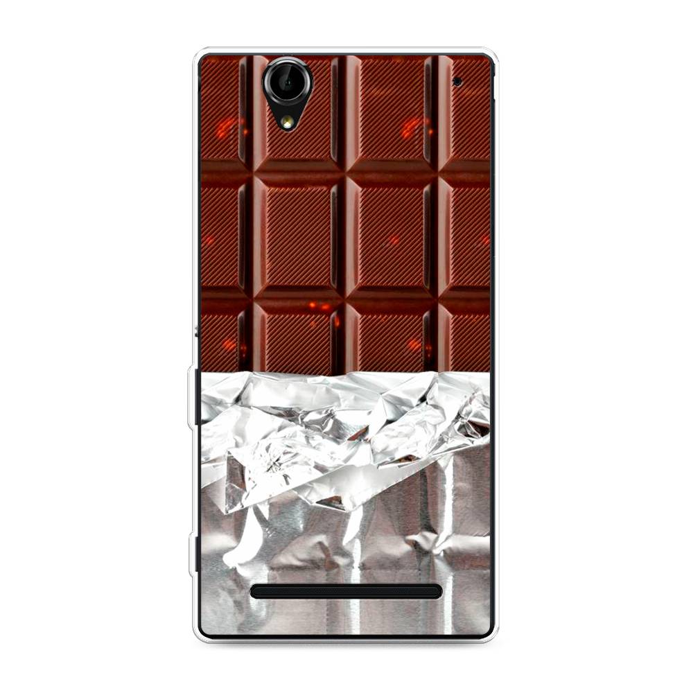 

Чехол на Sony Xperia T2 Ultra "Шоколад в обертке", Коричневый, 50950-6