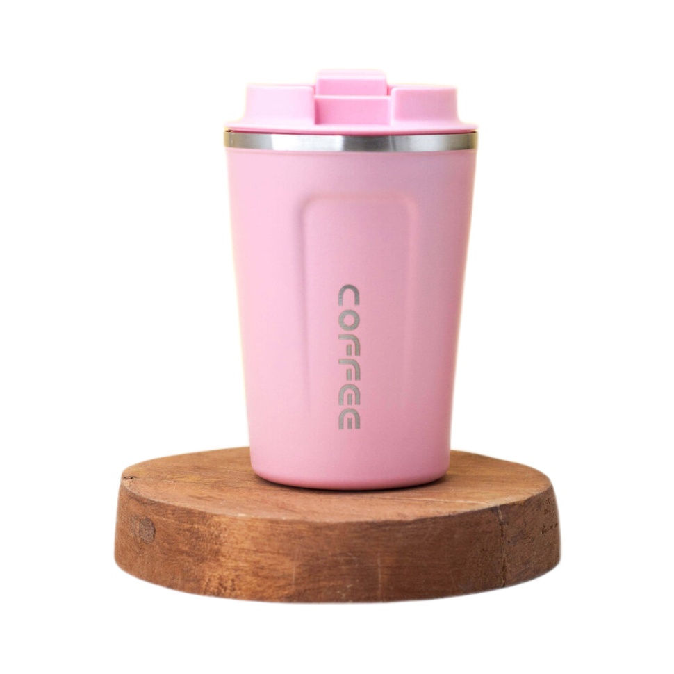 фото Термокружка mini coffee pink (380 ml) nobrand