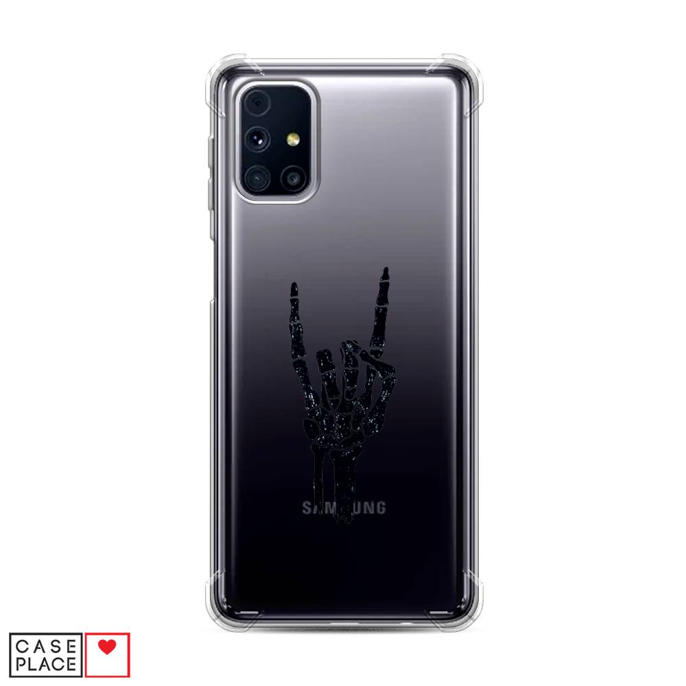 

Чехол Awog на Samsung Galaxy M31s / Самсунг M31s "Rock for a skeleton", Черный;прозрачный, 2101451-1