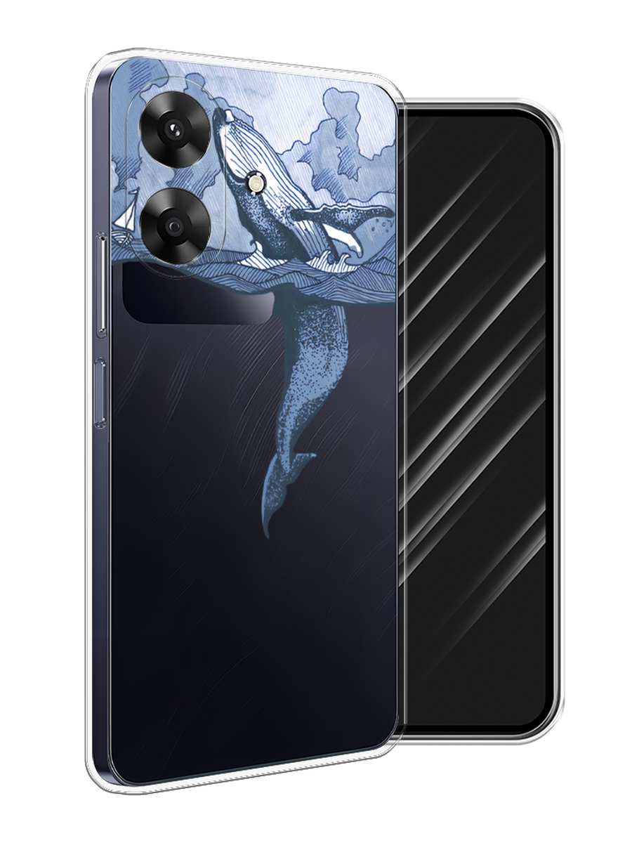 

Чехол Awog на Realme Note 60 "Два измерения", Голубой;черный;прозрачный, 2518550-1
