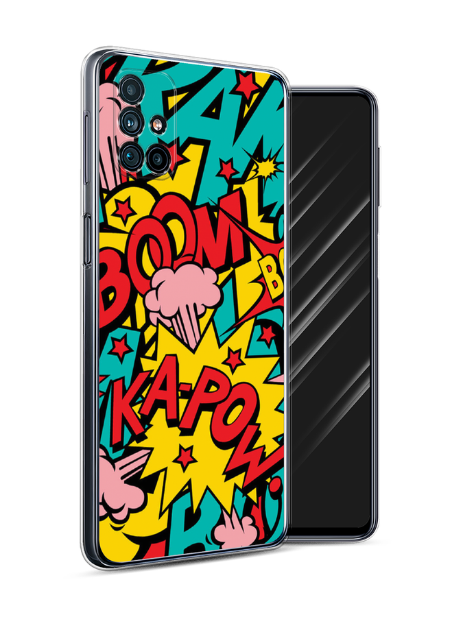 

Чехол Awog на Samsung Galaxy M31s / Самсунг M31s "Постер pop art", Голубой;желтый;красный, 2101450-9