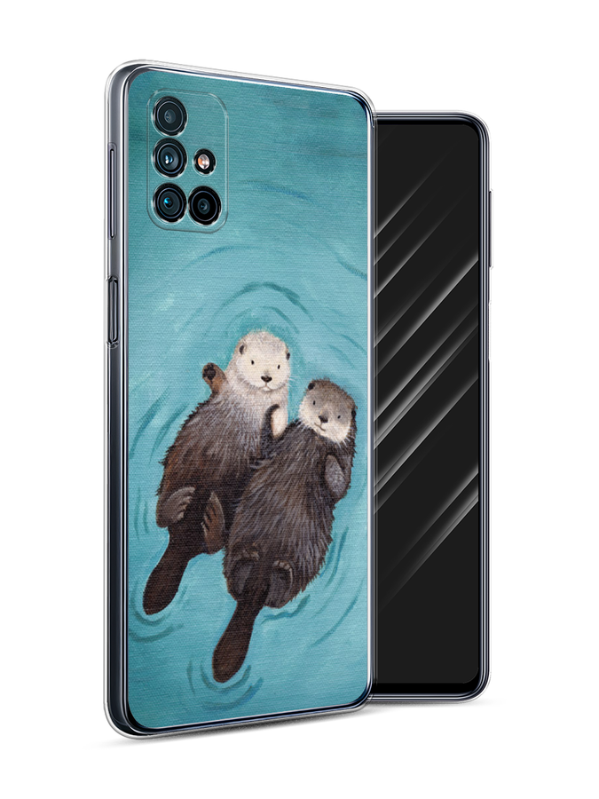 

Чехол Awog на Samsung Galaxy M31s / Самсунг M31s "Парочка бобров", Голубой, 2101450-10