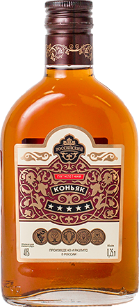 

Коньяк Российский Пять звездочек