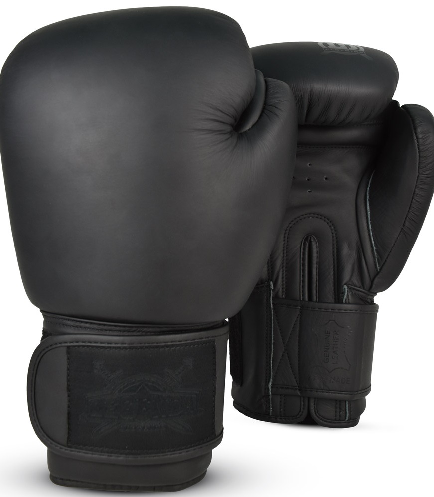 Боксерские перчатки Legenda Chrom - Black 8 унций