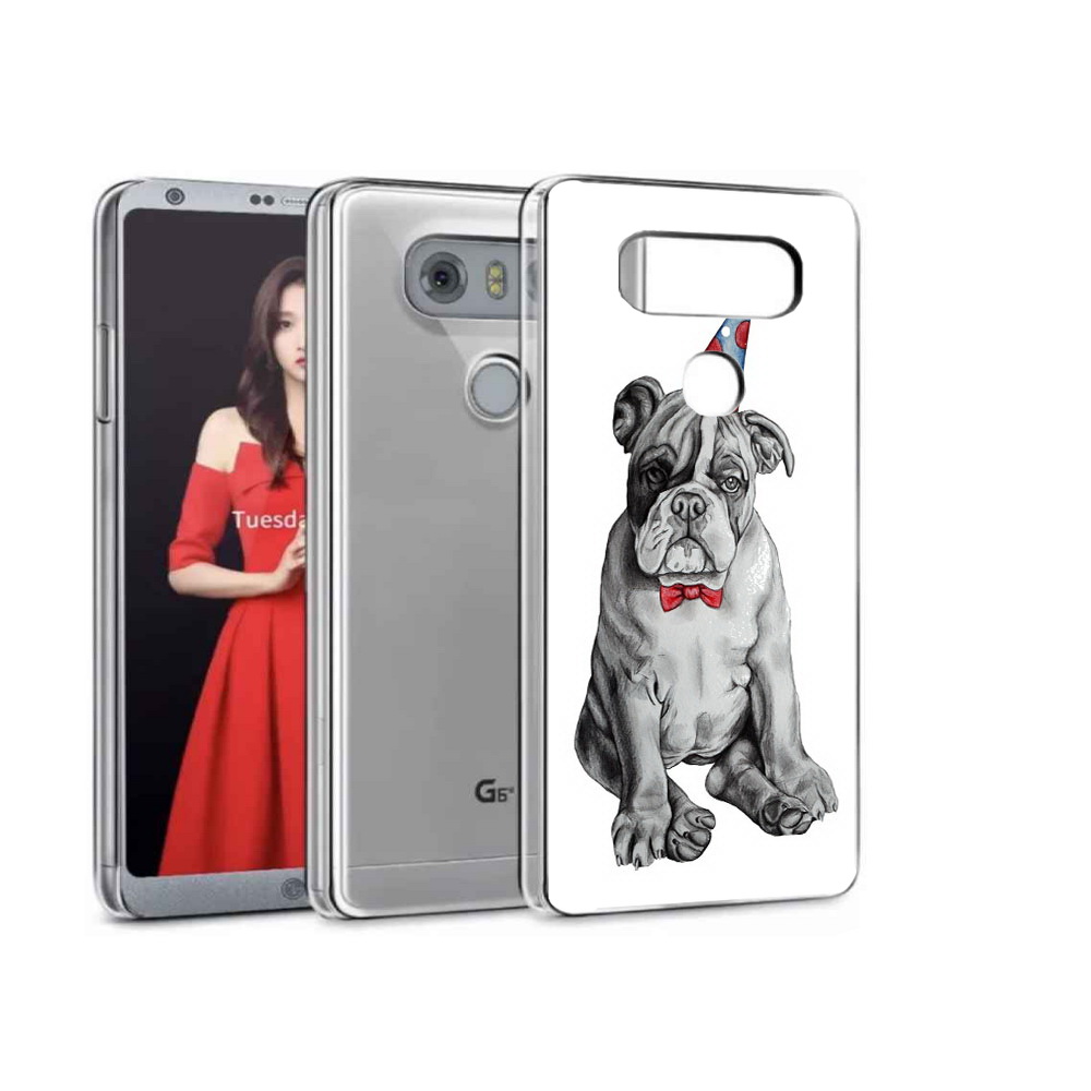 

Чехол MyPads Tocco для LG G5 праздничный щенок, Прозрачный, Tocco
