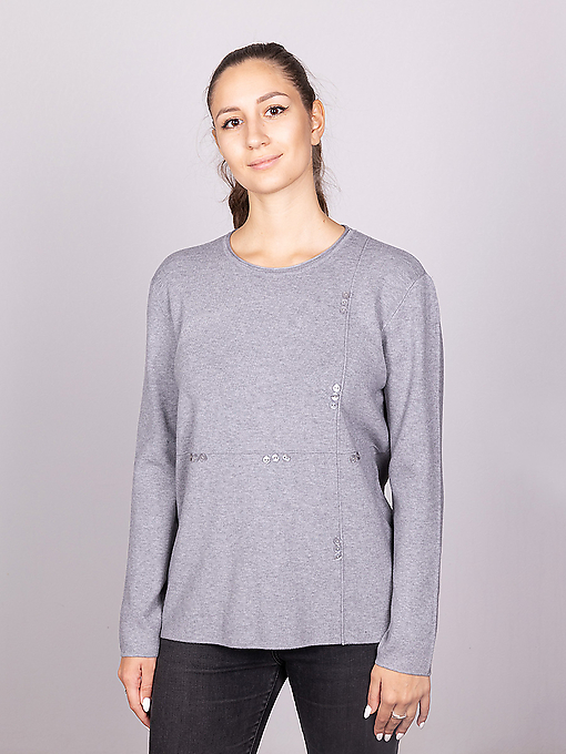

Джемпер женский Rihanna RHE-191 серый 3XL, RHE-191