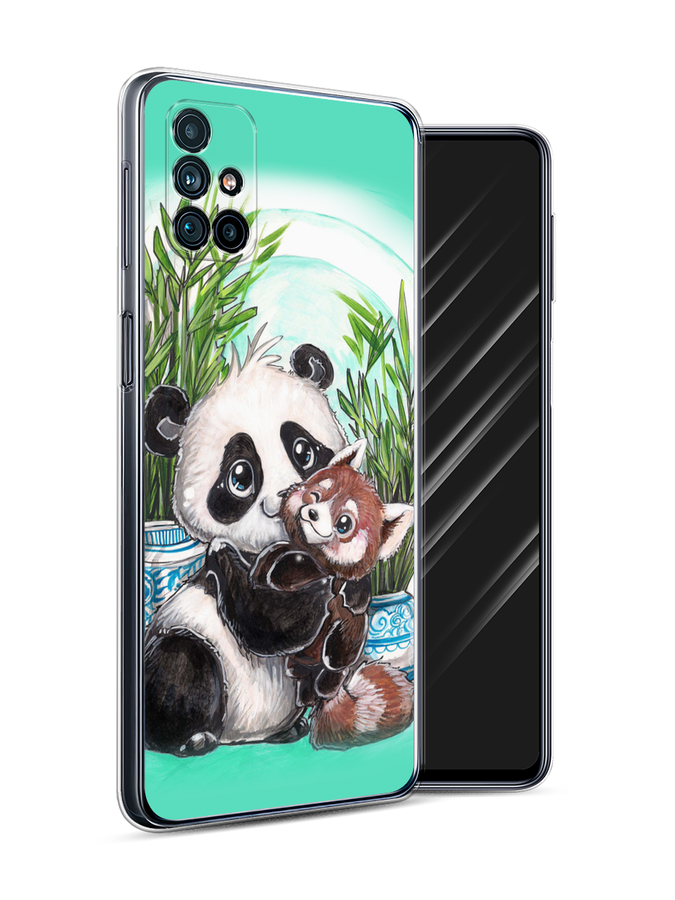 

Чехол Awog на Samsung Galaxy M31s / Самсунг M31s "Друзья зверята", Голубой;белый;черный, 2101450-2