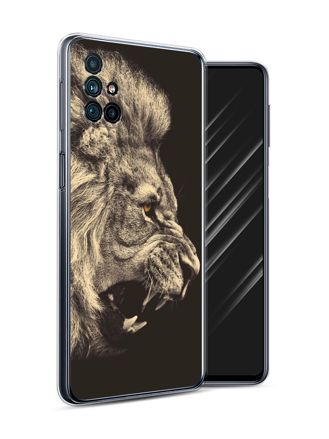 

Чехол Awog на Samsung Galaxy M31s / Самсунг M31s "Львиный рык 2", Бежевый;черный, 2101450-1