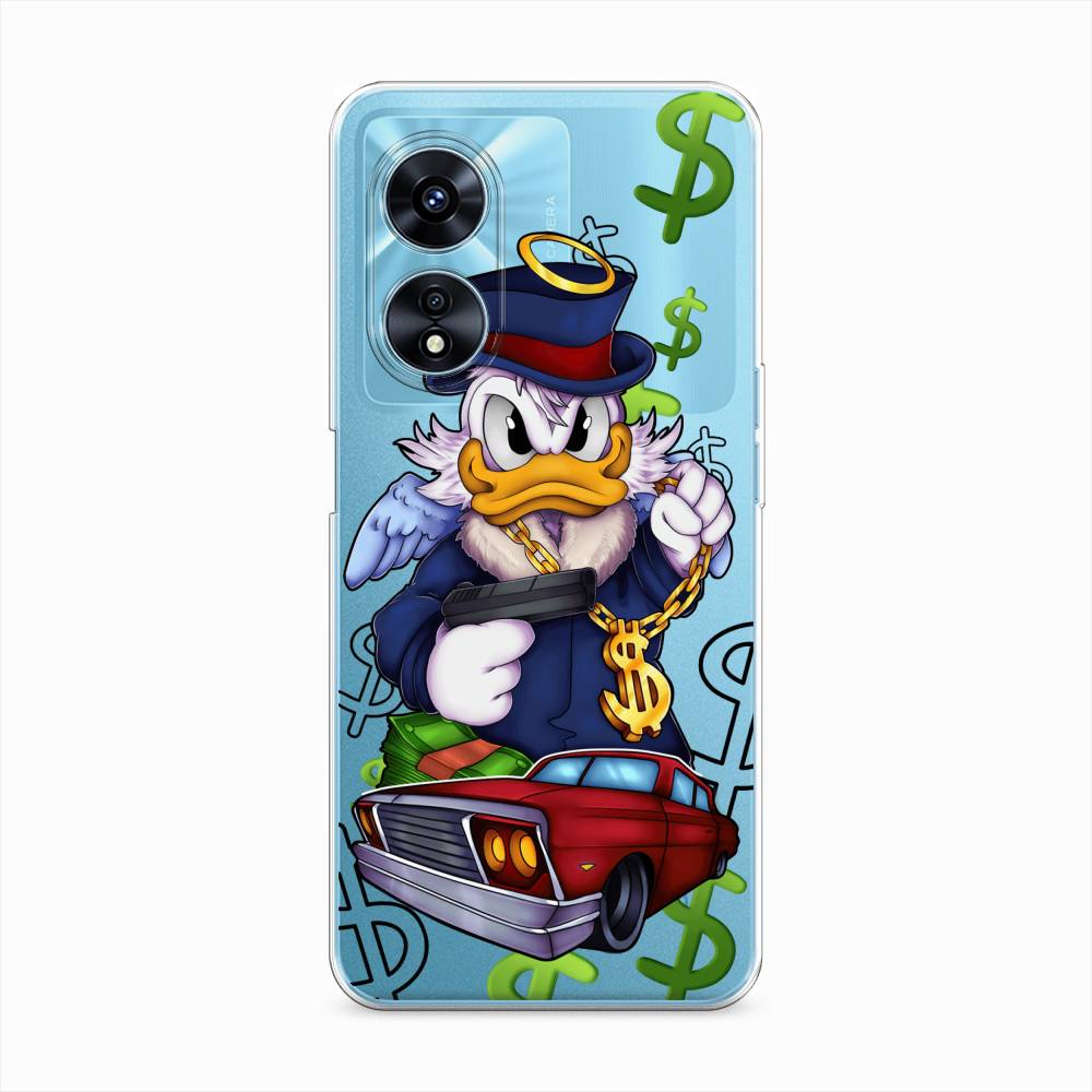 

Чехол на Oppo A97 "Scrooge McDuck with a Gold Chain", Красный;синий;белый, 2511050-6