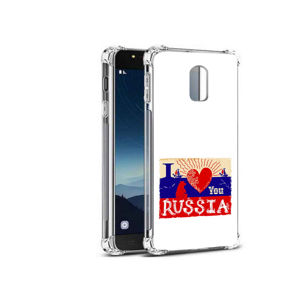 

Чехол MyPads Tocco для Samsung Galaxy C8 Люблю Россию (PT96288.518.112), Прозрачный, Tocco