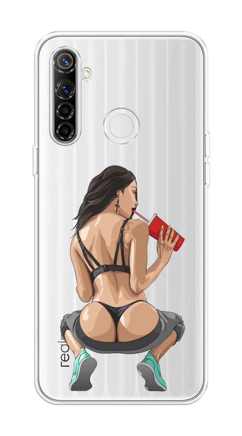 

Чехол на Realme 6i "Сочные булочки", Бежевый;красный;черный, 252950-6