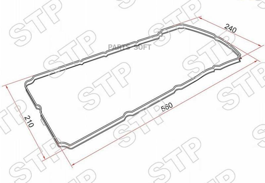 

Прокладка Клапанной Крышки Toyota Hiace,Prado,Surf 1-2trfe 03- Sat арт. STP1121375041