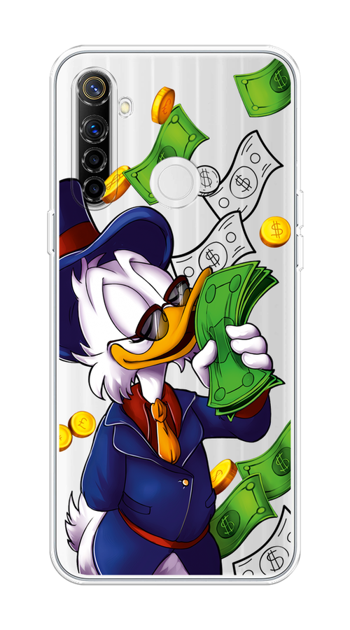 

Чехол на Realme 6i "Scrooge McDuck with Money", Синий;зеленый;белый, 252950-6