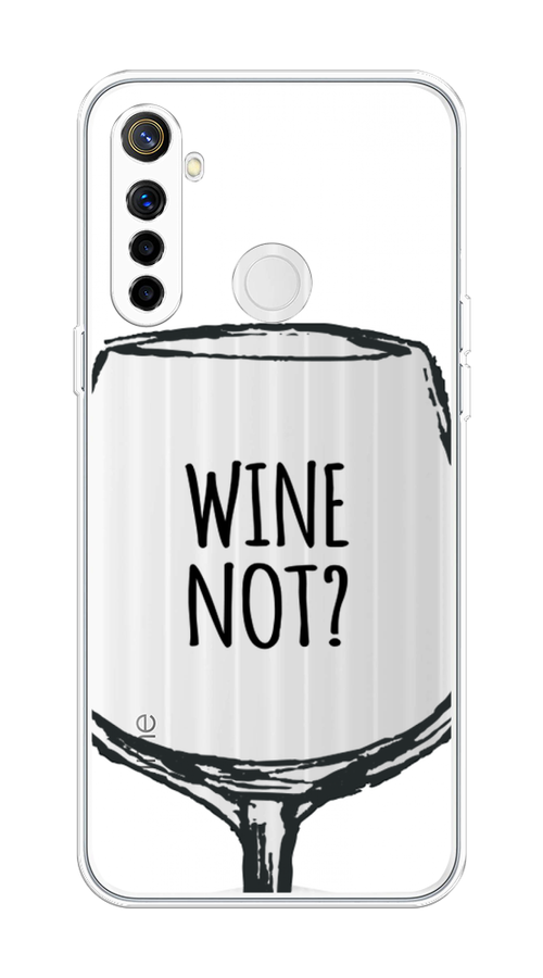 

Чехол на Realme 6i "Wine not white", Белый, 252950-6