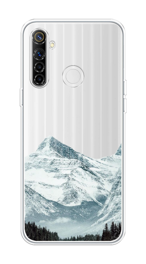 

Чехол на Realme 6i "Горы арт 1", Белый;зеленый, 252950-2