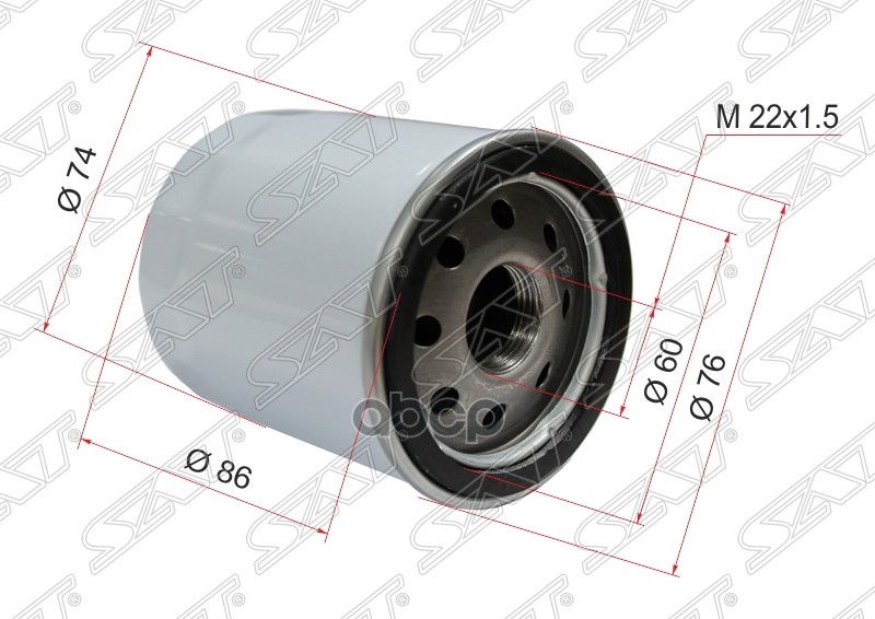 фото Фильтр масляный peugeot boxer 06-/citroen jumper 06- sat арт. st9808867880