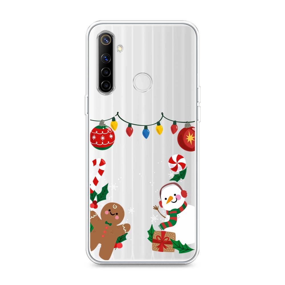 

Чехол на Realme 6i "Новогоднее настроение", Коричневый;красный;зеленый, 252950-5