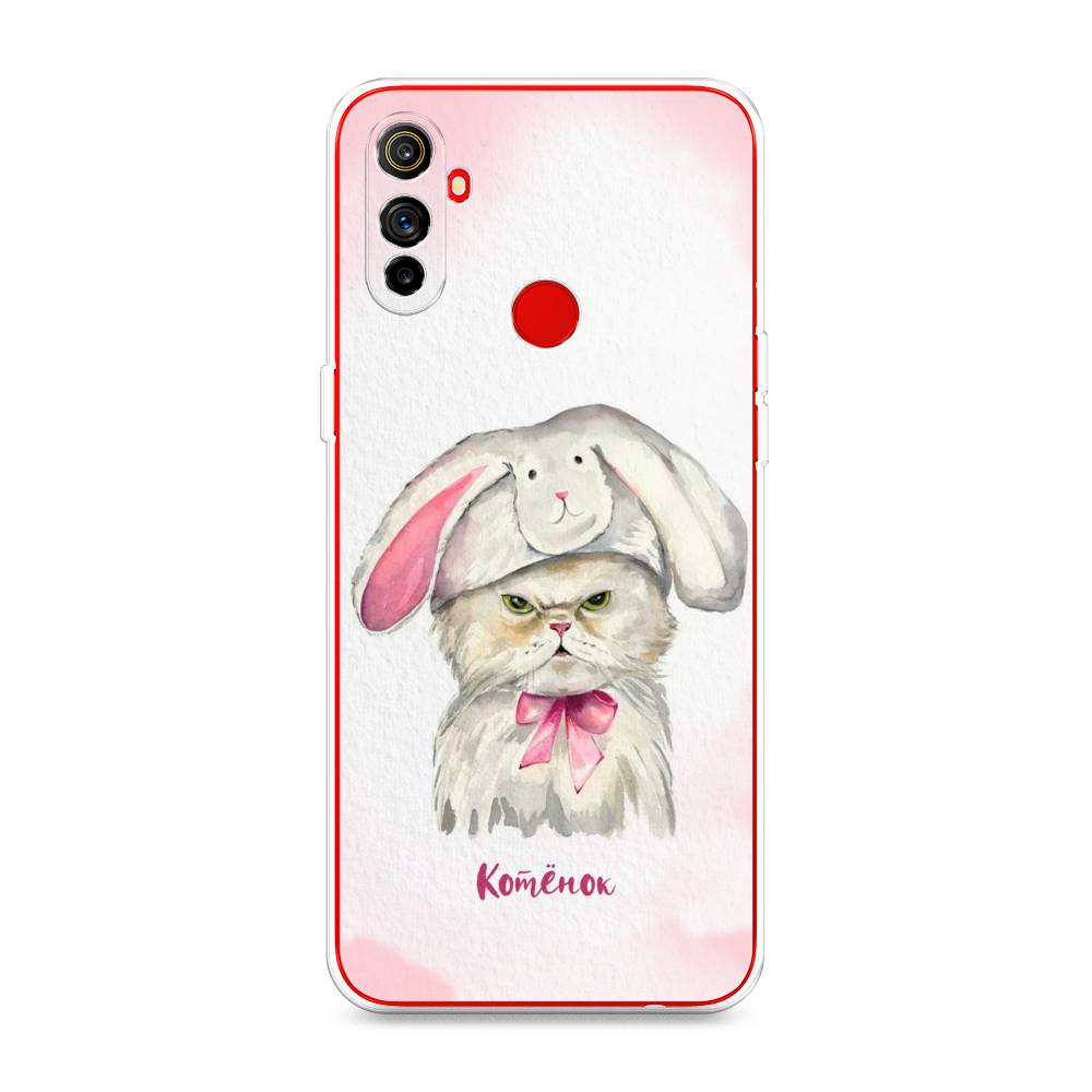 

Чехол на Realme C3 "Мой котёнок", Розовый;серый, 253050-1