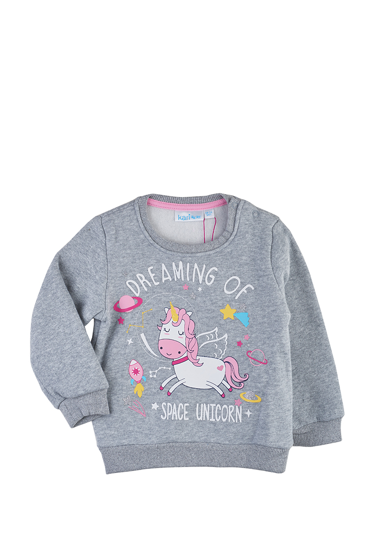 

Джемпер детский Kari baby AW19B07503102 серый р.80, AW19B07503102