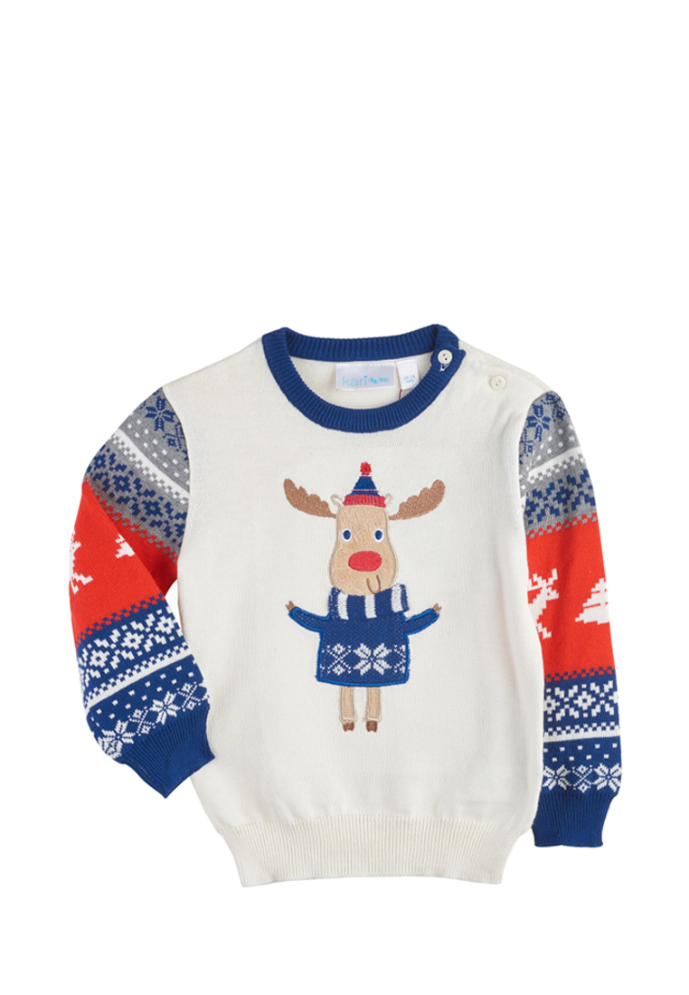 

Джемпер детский Kari baby AW19B130 белый р.74, AW19B130