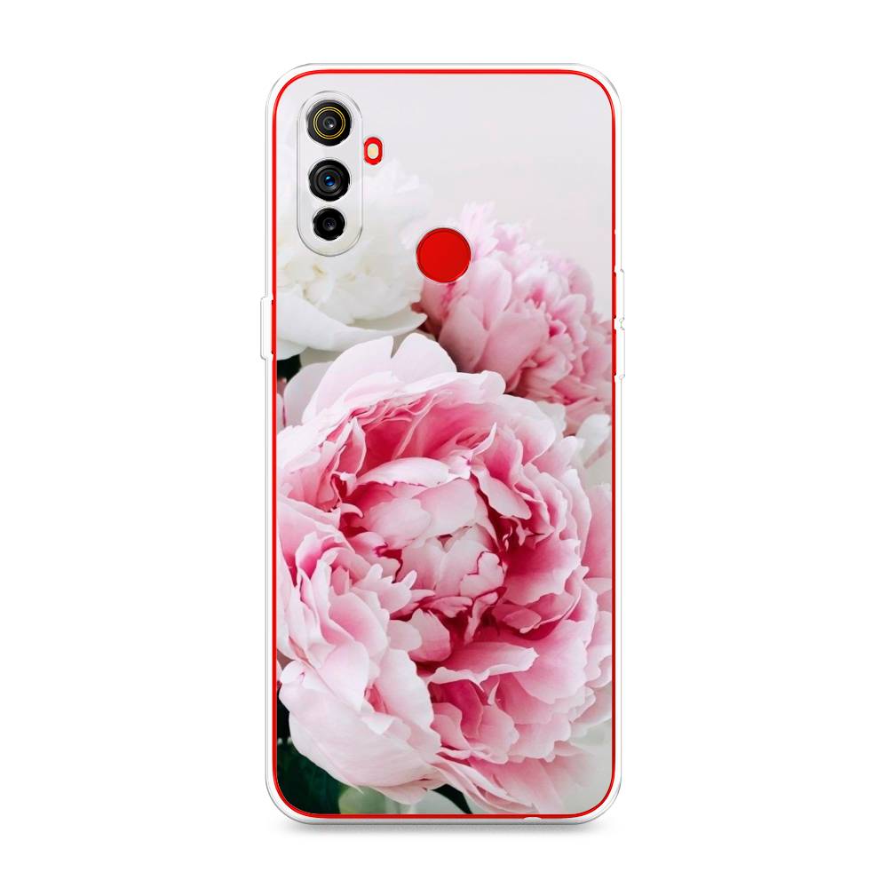 

Чехол на Realme C3 "Розовые и белые пионы", Розовый;белый, 253050-2