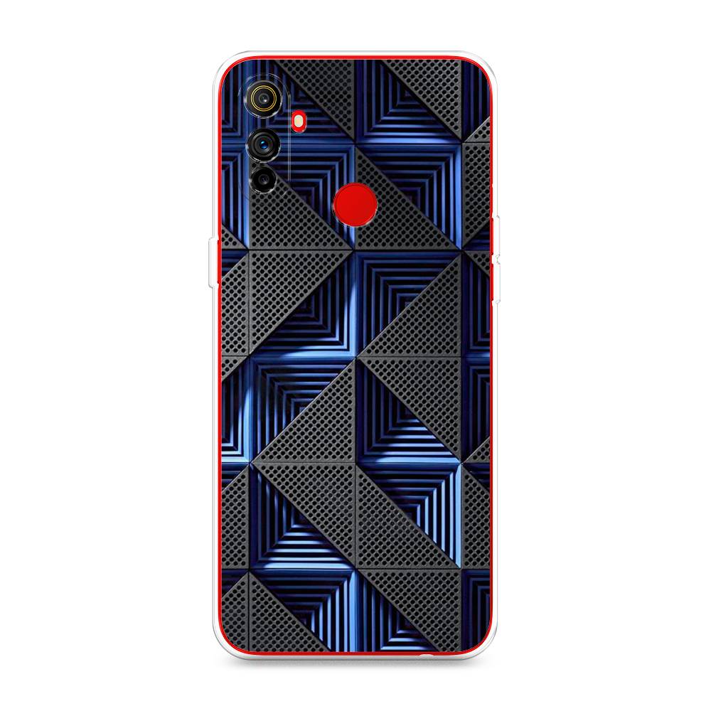 

Чехол на Realme C3 "IBM", Серый;синий, 253050-3