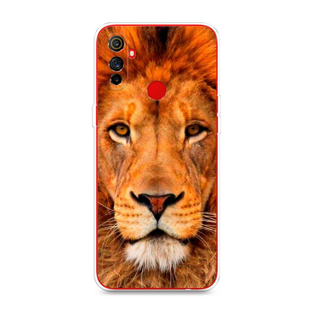 

Чехол на Realme C3 "Благородный лев", Оранжевый, 253050-1