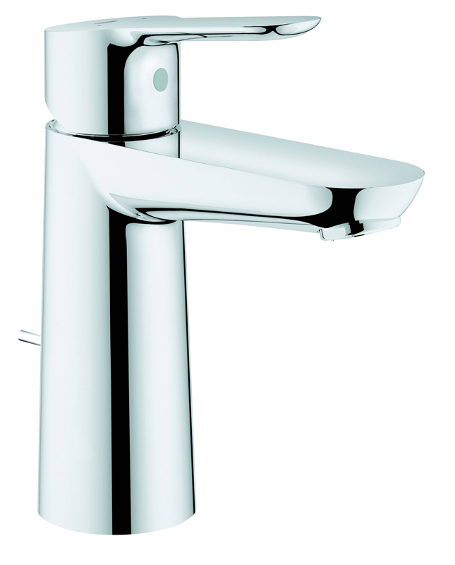 Смеситель для раковины GROHE BauEdge с донным клапаном, M-Size, хром (23758000)