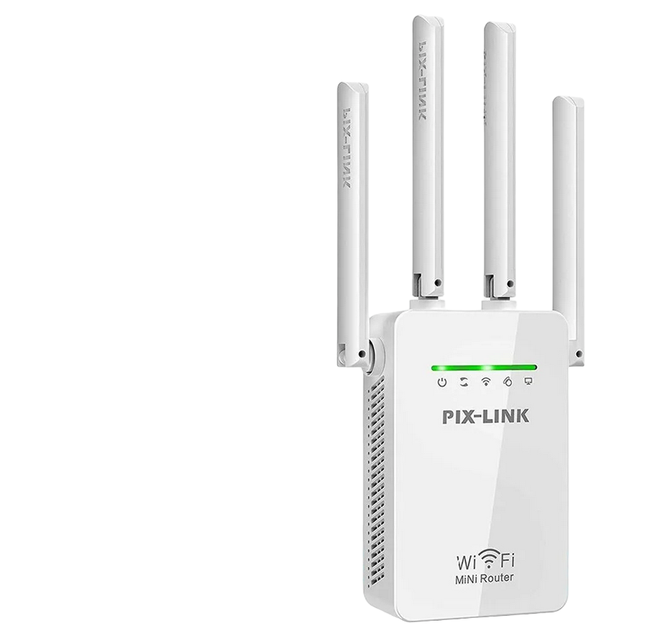 

Ретранслятор Wi-Fi сигнала LV-WR02EQ, (PIXLINKLVWR02EQ), белый, LV-WR02EQ