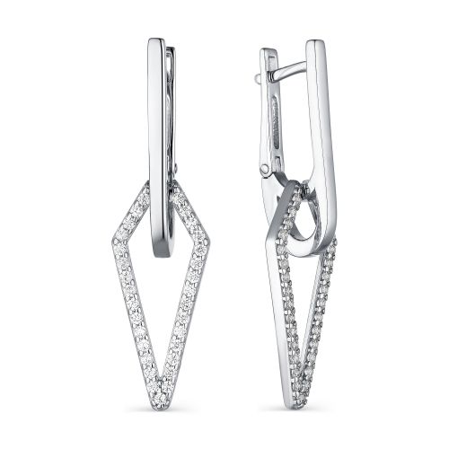 

Серьги женские из серебра АЛЬКОР 02-1805/00КЦ-00 фианит, 02-1805/00КЦ-00