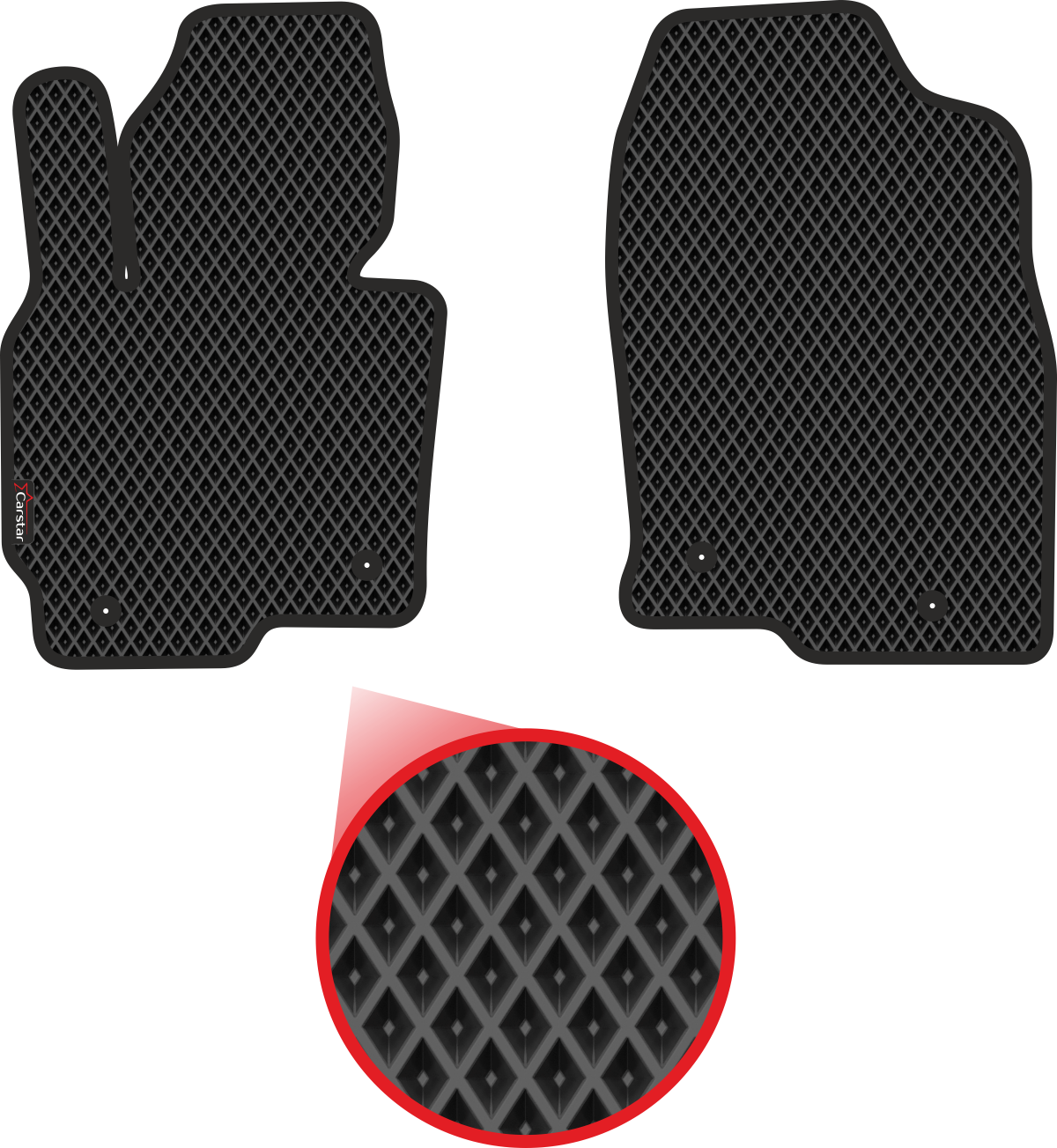 

Комплект ковриков Kupi-Kovrik EVA передние для Mazda CX-5 I (2011-2017), чёрные, ЭВА