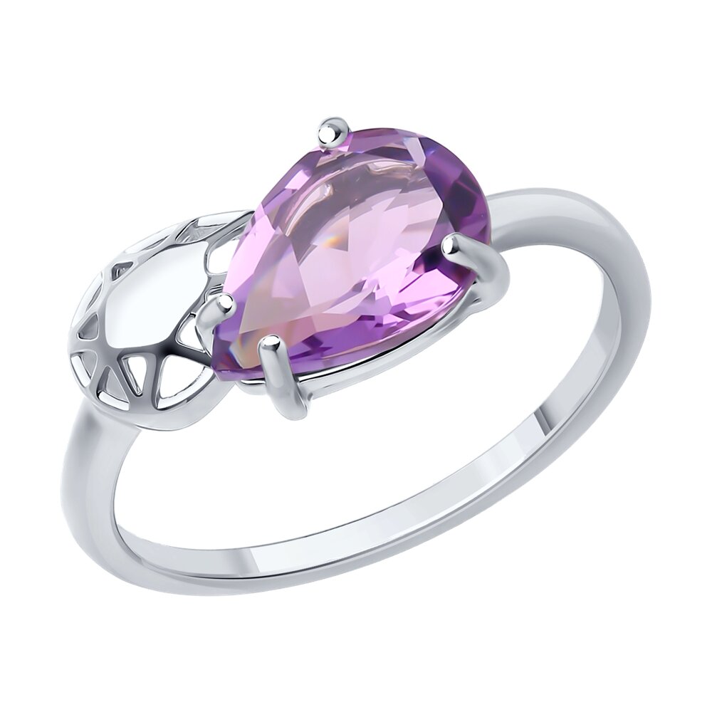 

Кольцо из серебра р. , Diamant 94-310-02688-2, аметист, 94-310-02688-2