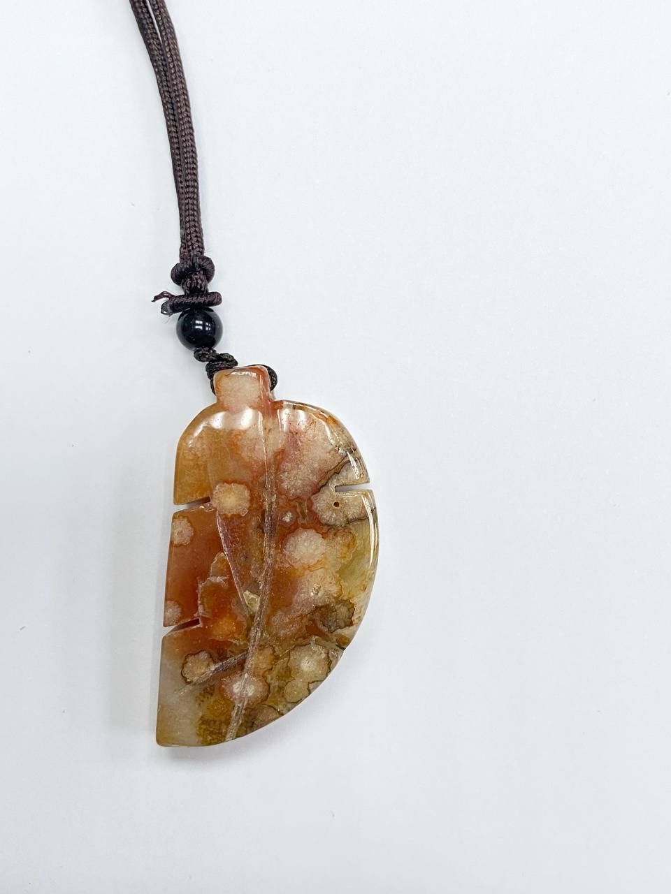 

Кулон из текстиля NoBrand pendant, агат, Коричневый, pendant